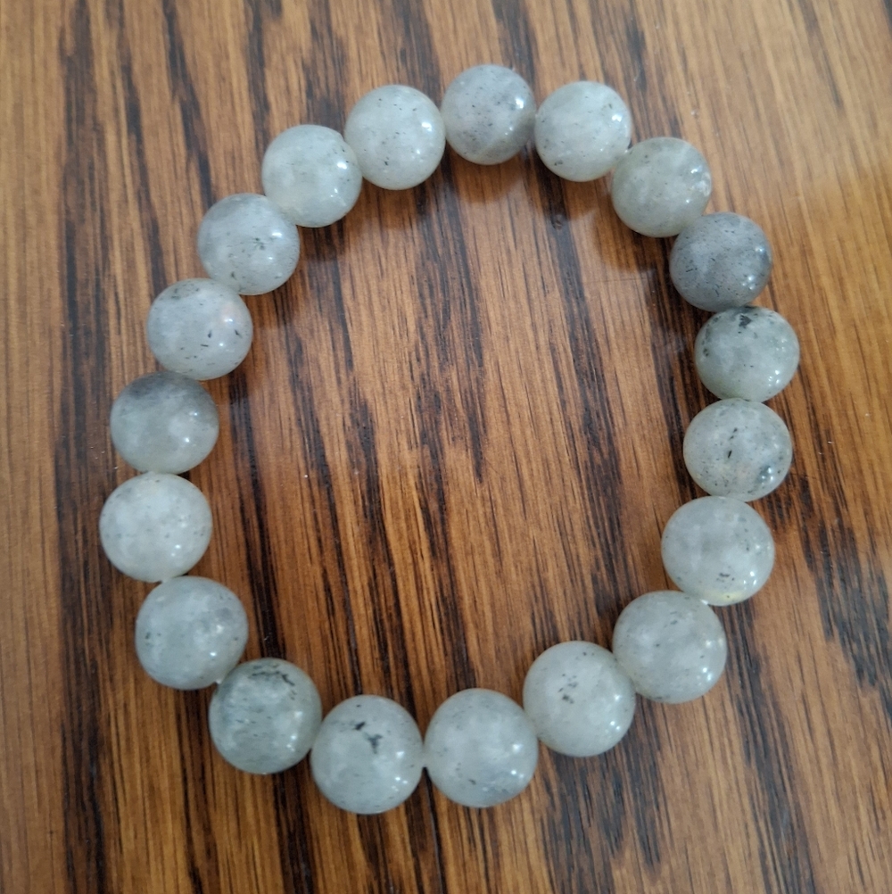 Labradorite Natural Stones Beaded Stretch Bracelet